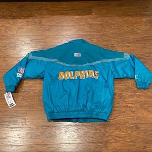 NWT Logo Athletics NFL Pro Line Miami Dolphins Blue/Orange Sweater Vintage XL